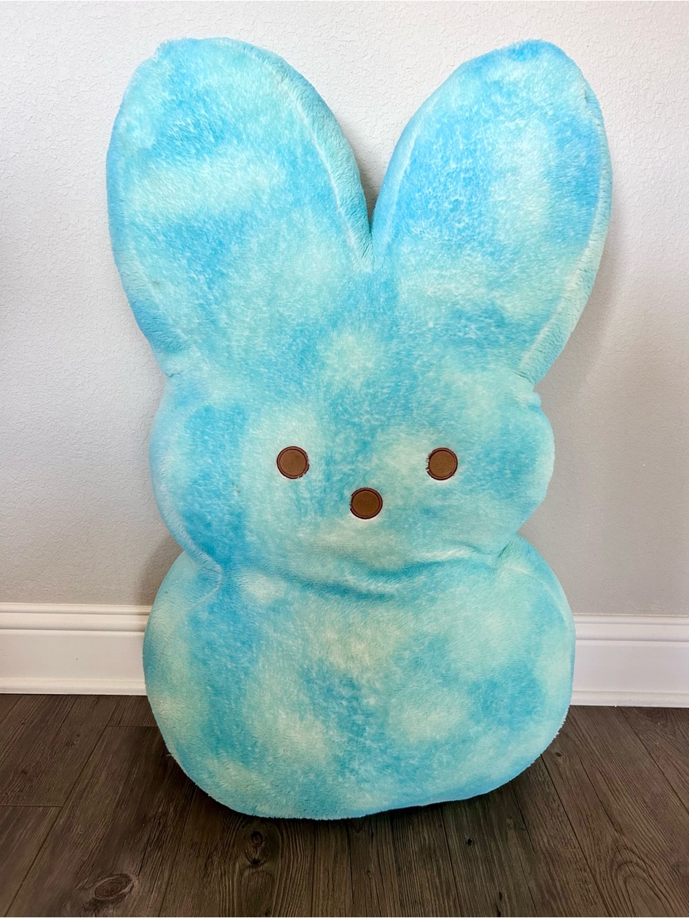 42in Jumbo Peep Soft Plush Easter Bunny Blue & White Clouds Tie Dye - 42β